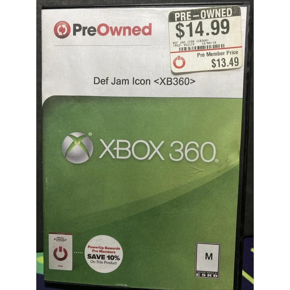 Def Jam Icon Microsoft Xbox 360 - Disc Only